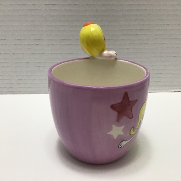 VTG Gryphonware Ceramic Mug with fairy and Whimsical Girl Handle - Picture 6 of 8